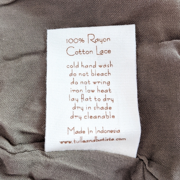 🦋LAST🦋 NWT Tulle and Batiste Rosalie Maxi Dress, Desert Sand, Size XL - Picture 8 of 8